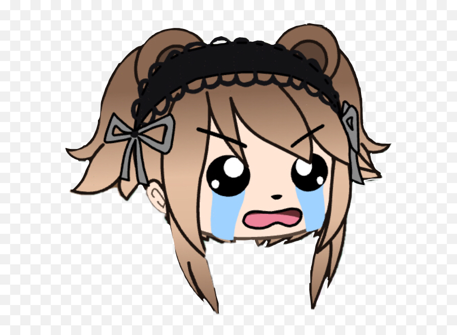 Gachalife Maid Crying Funny Comedy Freetoedit - Clip Art Emoji,Funny Crying Emoji
