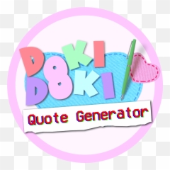 DDLC Quote Generator - Doki Literature Club Ddlc Logo Transparent Emoji