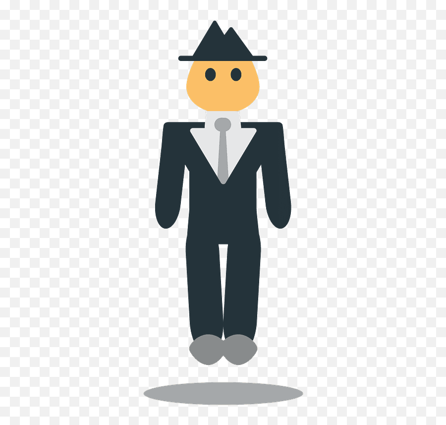 Person In Suit Levitating Emoji Clipart - Worker,Suit Emoji