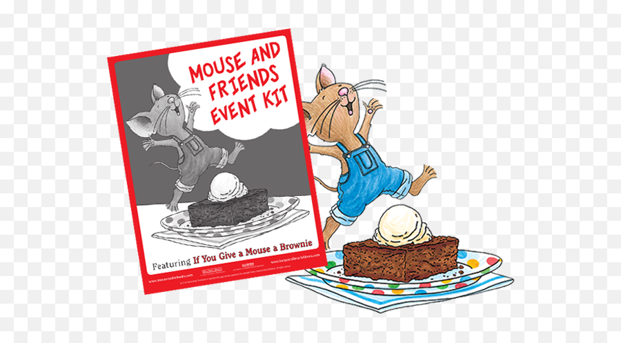 Mouse U0026 Friends Event Kit - If You Give A Mouse A Brownie Animated Cartoon Emoji,Brownie Emoji
