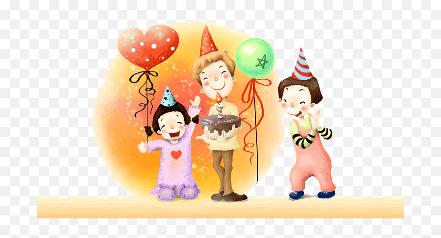 Kids Birthday Email Backgrounds Id 128 - Birthday Cartoon Background Png Emoji,Leprechaun Emoji Copy And Paste