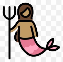 Mermaid Emoji Clipart -