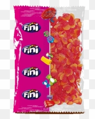 Fini Sour Peach Hearts 5lb - Gummy Bear Emoji,Sweets Emoji