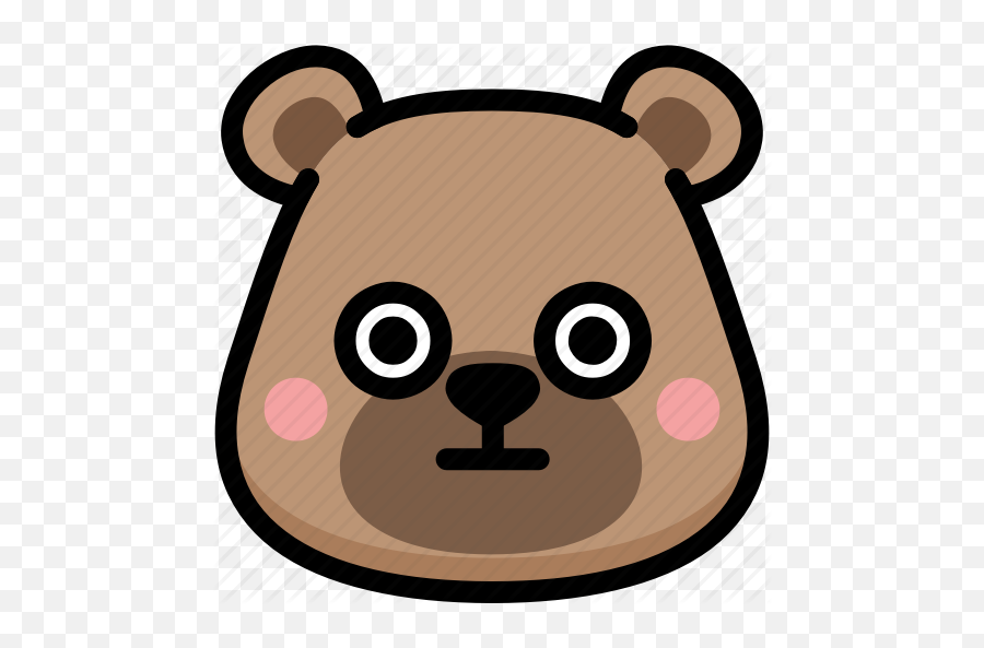 Bear Emoji Emotion Expression Face - Bear Rolling His Eyes,Groundhog Emoji