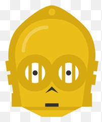 C3p0 Droid Protocol Robot Star Wars - Circle Emoji,Star Wars Emoticons