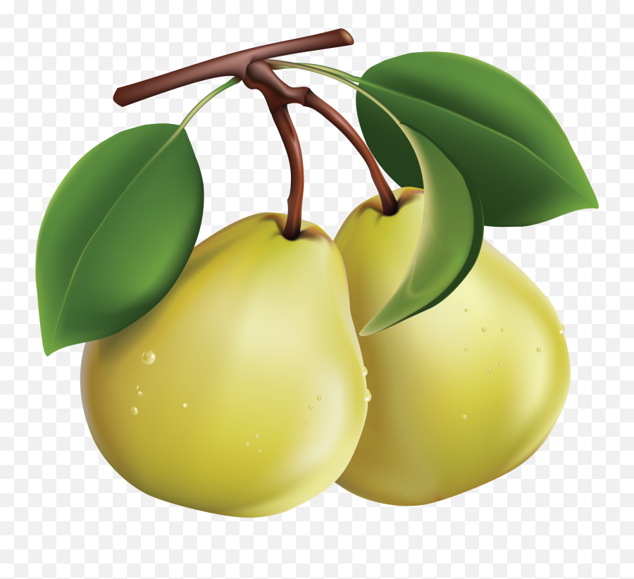 Pear Yellow - Pears Clipart Png Emoji,Pear Emoji