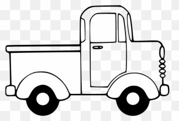 Semi Truck Clipart Black And White Free - Red Truck Coloring Page Emoji,Semi Truck Emoji