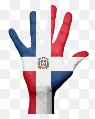 Dominican Republic Flag Hand - Png Emoji