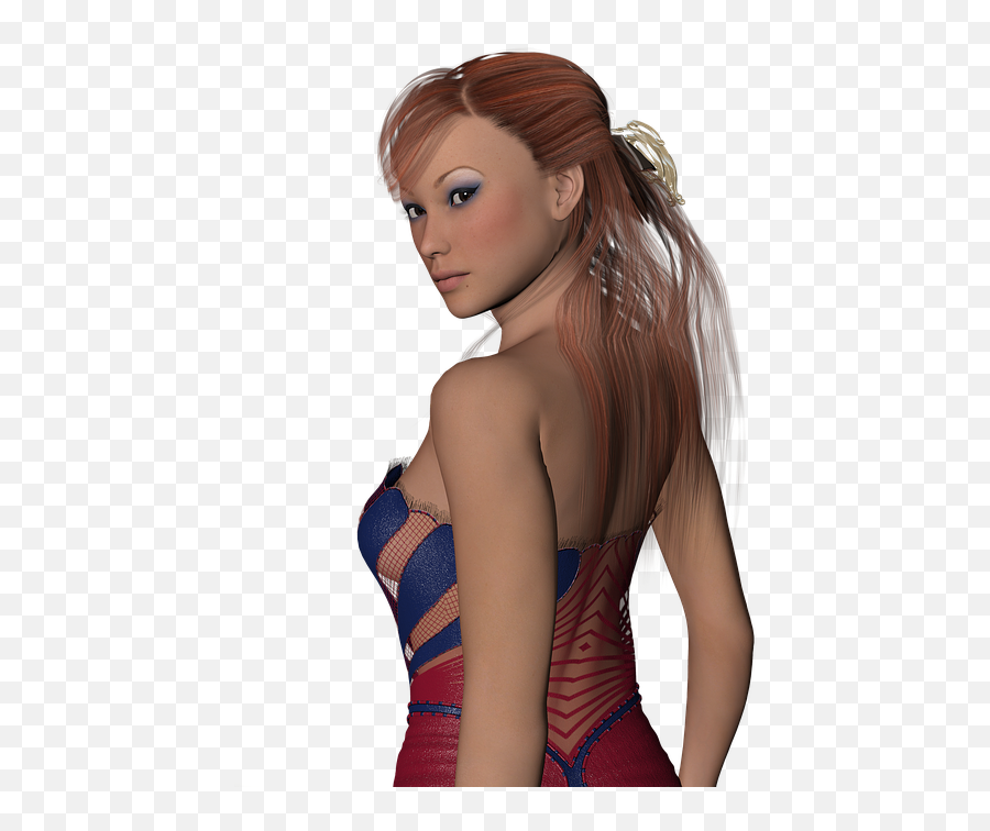 Pensativo Imagens - 3 D Model Girl Emoji,Wig Emoji