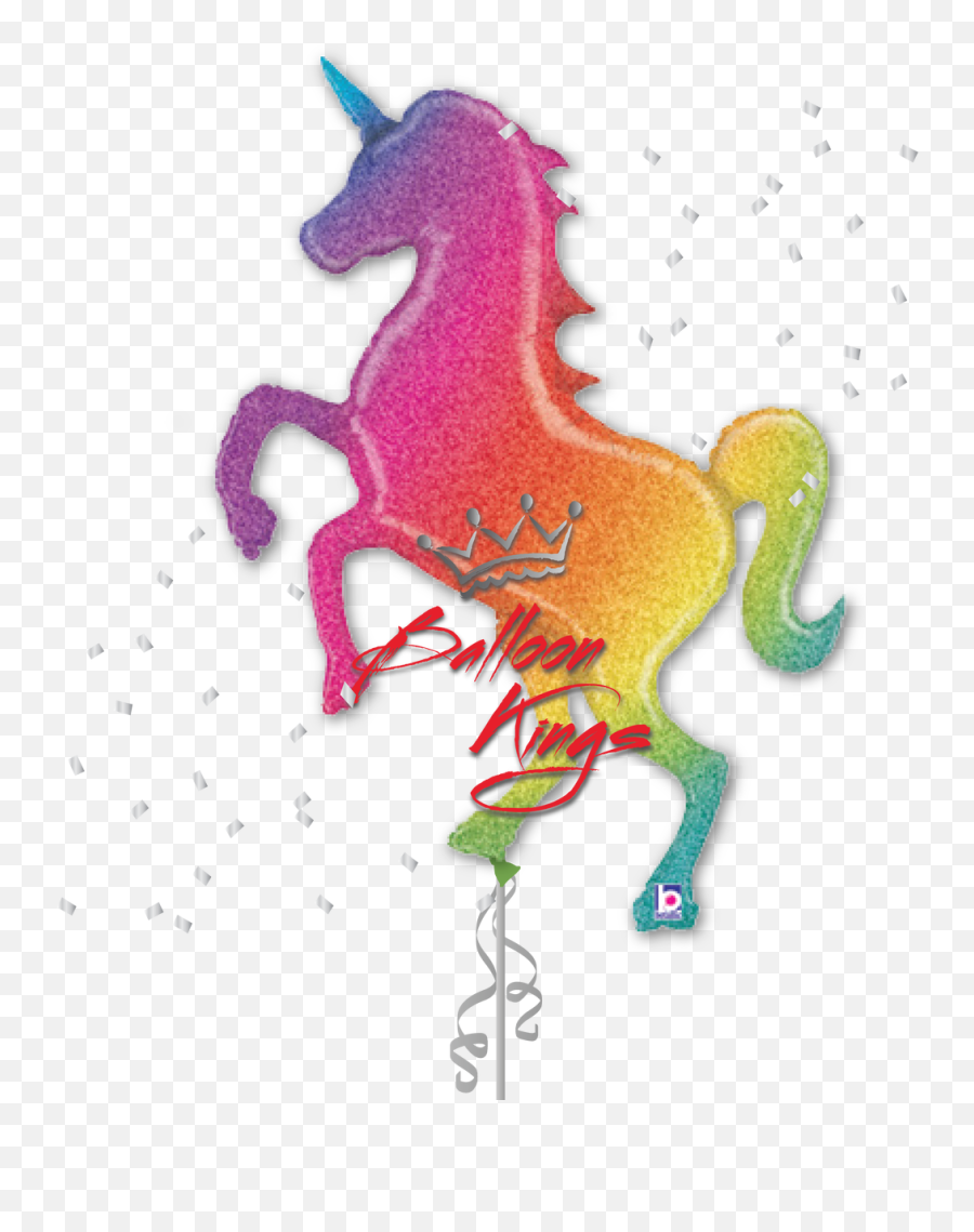 Glittering Rainbow Unicorn - Rainbow Unicorn Emoji,Rainbow Unicorn Emoji
