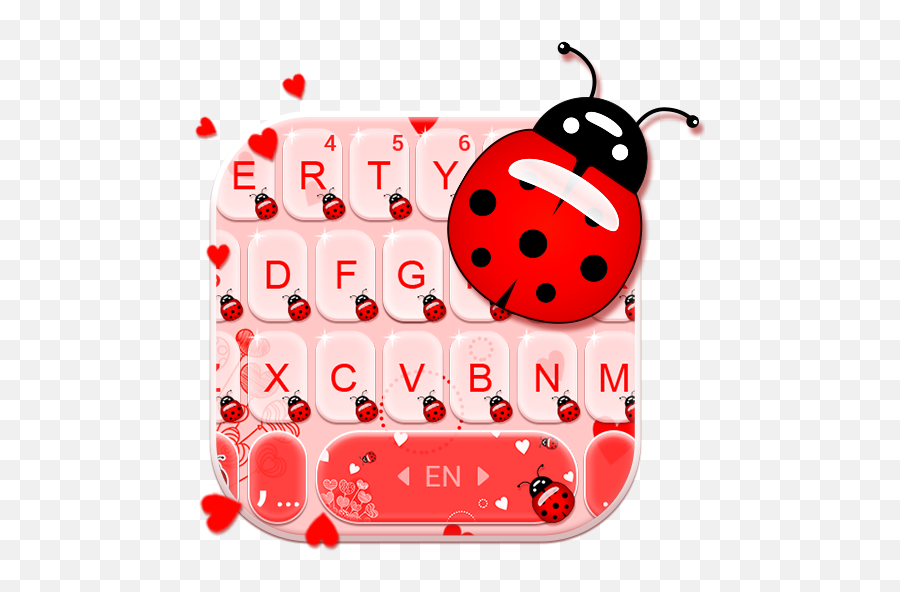 Sweet Ladybird Keyboard Theme - Clip Art Emoji,Ladybug Emoji