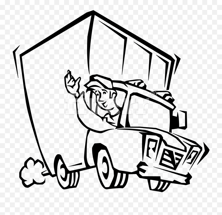 Delivery Truck Clipart - Delivery Truck Clipart Png Emoji,Tow Truck Emoji