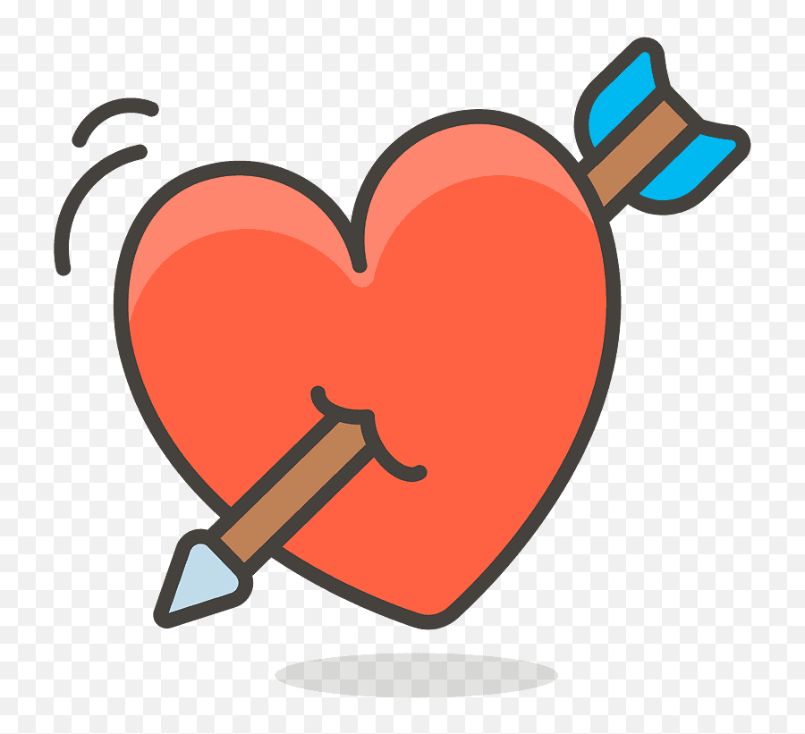 Heart With Arrow Emoji Clipart Free Download Transparent - Cuore Con Freccia Png,Heart In Emojis