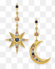 The Stars - Thomas Sabo Moon Earring Emoji