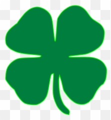 Download Shamrock Dark Green Clip Art - Four Leaf Clover Clipart Emoji