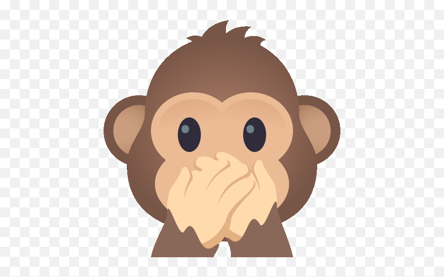 Speak No Evil Monkey Nature Gif - Say No To Lies Emoji,See No Evil Emoji
