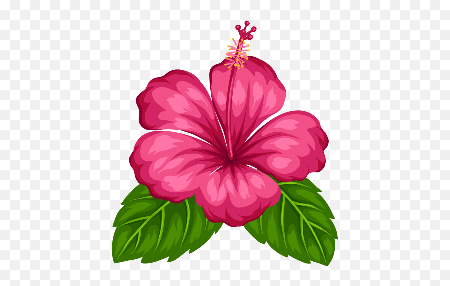 Hawaiian Flowers - Tropical Flower Clipart Emoji,Hibiscus Emoji