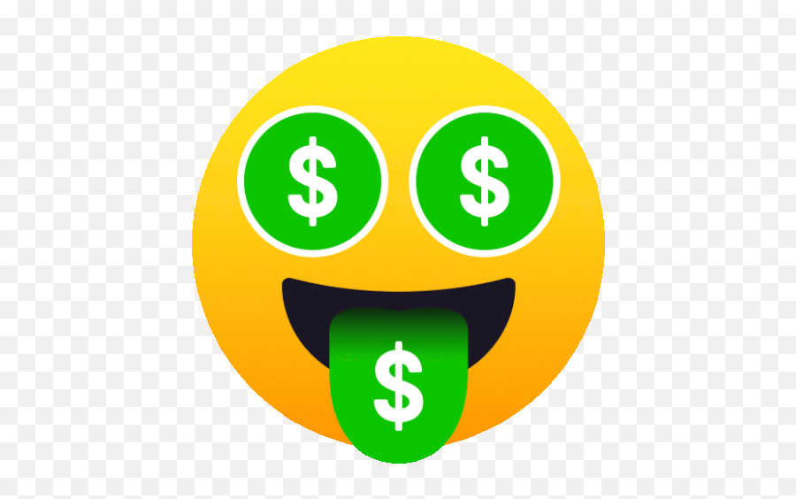 Money Mouth Face People Gif - Moneymouthface People Joypixels Discover U0026 Share Gifs Animated Money Emoji Gif,Emoji Dollar Sign