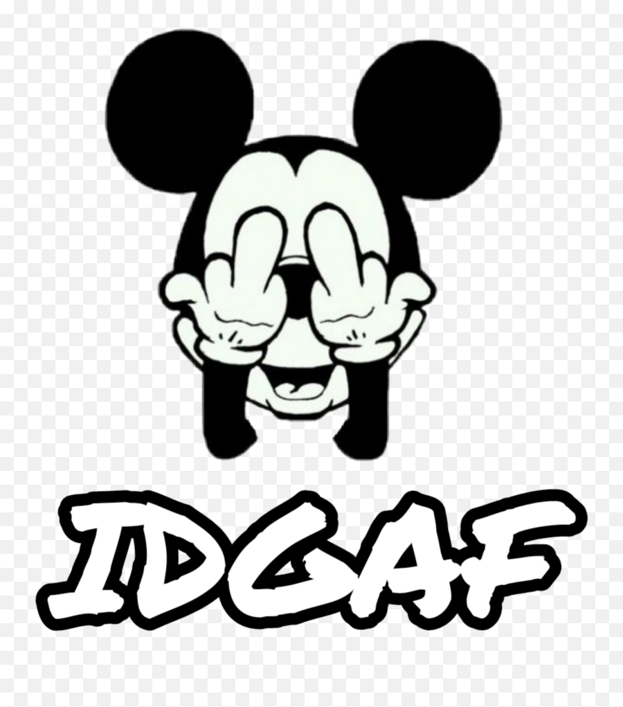 Mickeymouse Idgaf - Disobey Emoji,Idgaf Emoji