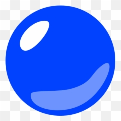 Large Blue Circle Emoji For Facebook Email Sms -