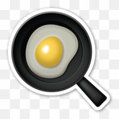 Stickers Emoji Stickers - Egg In Pan Emoji,Cheesing Emoji