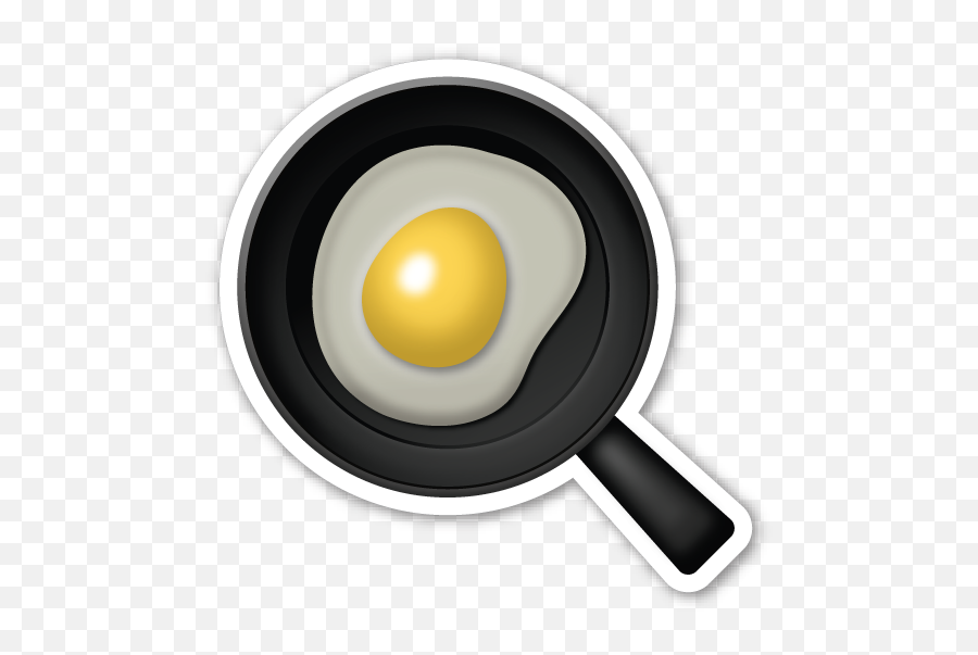 Stickers Emoji Stickers - Egg In Pan Emoji,Cheesing Emoji