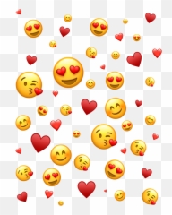 Emoji Background Emojibackground Love - Transparent Png