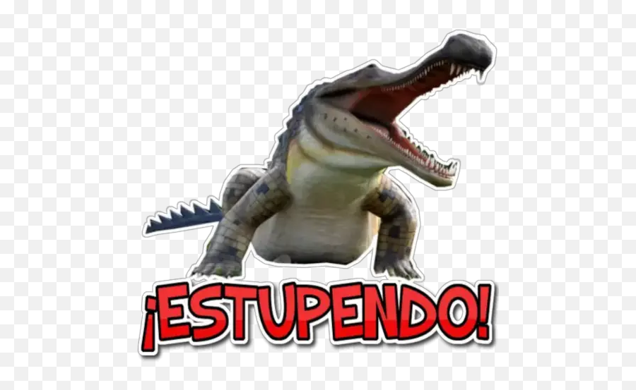 Dinosaurios Memes 3 Stickers For Whatsapp - Nile Crocodile Emoji,Flag Alligator Emoji