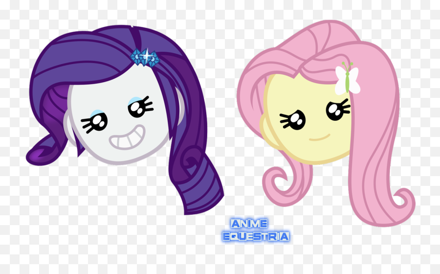 Fluttershy And Rarity Emojis - Equestria Girls Emojis,Purple Emojis
