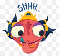 Baby Rakshas - Cartoon Emoji,Emoji Shhh