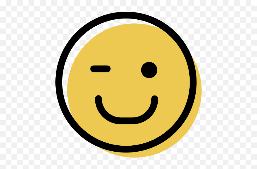 Wink Emoticon Emo Free Icon Of Color - Guiño Icono Emoji,Emoticons Wink