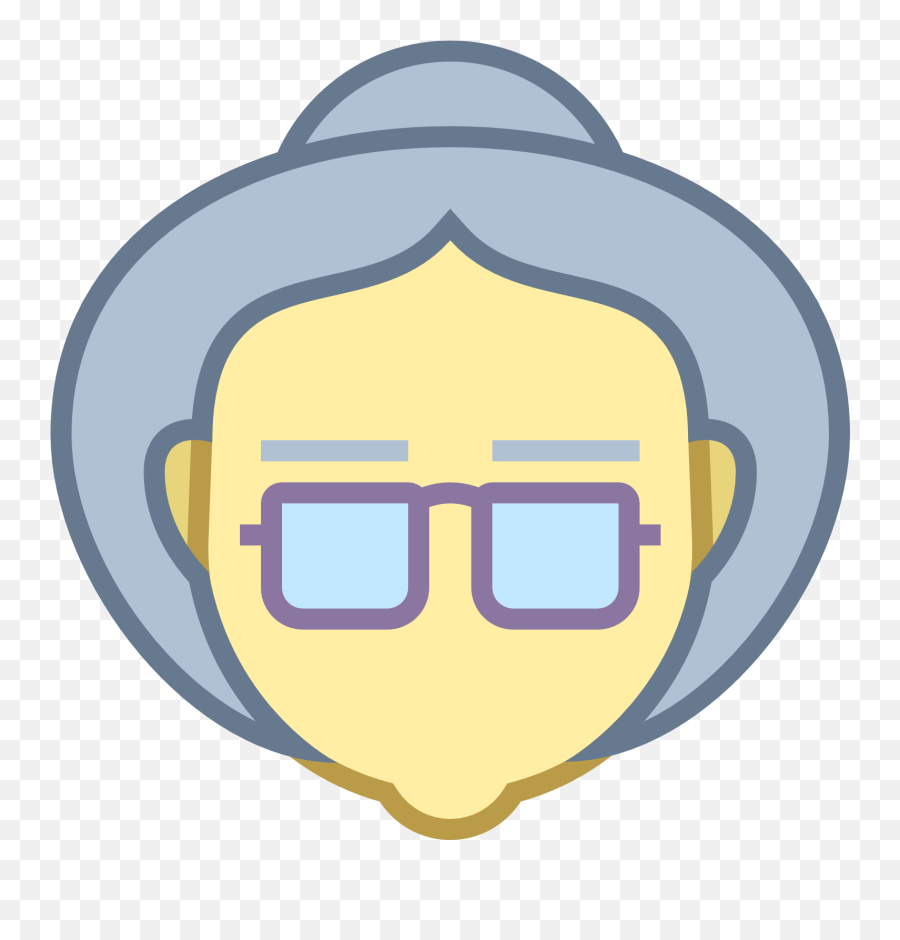 This Is An Image Of An Elderly Lady Facing Towards - Howth Emoji,Old Lady Emoji