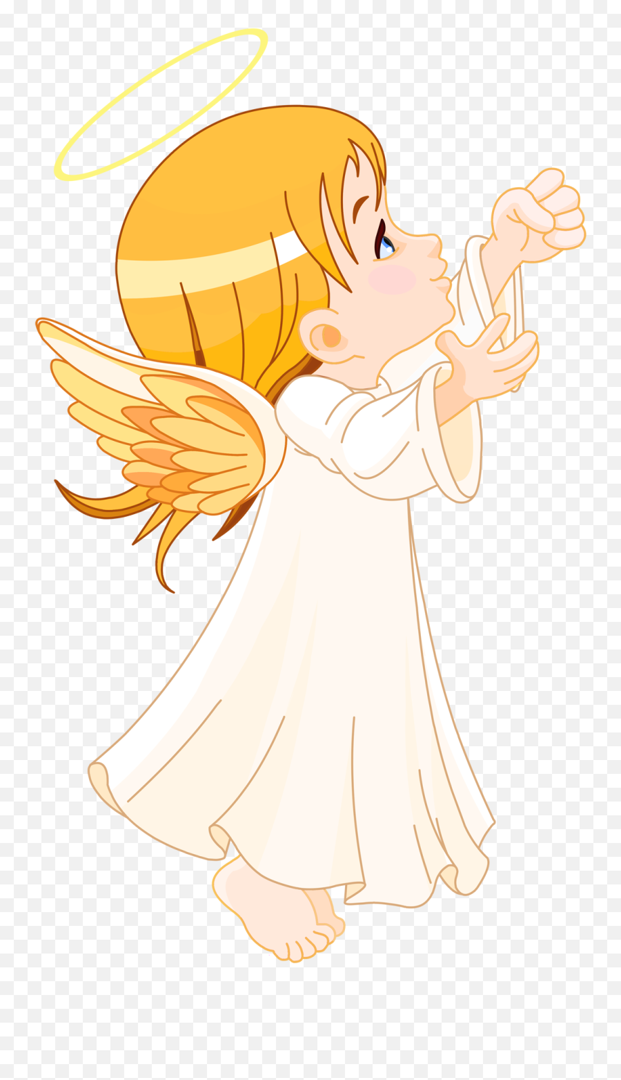 Angels Clipart Clear Background Angels - Little Angel Cartoon Emoji,Angels Emoji