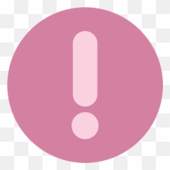 Exclamation Point Mark - Pink Emoji