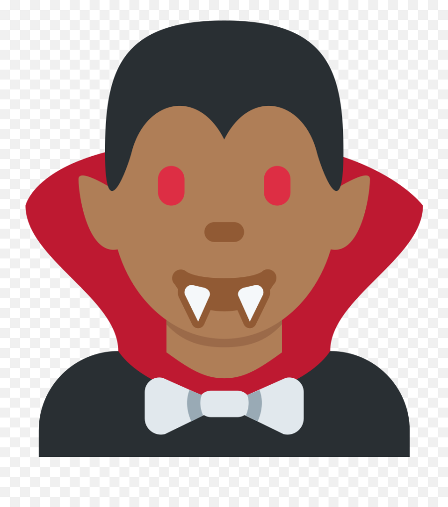 Twemoji2 1f9db - Emoji De Vampiro Negro,Tie Emoji