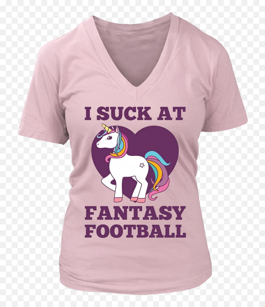 I Suck At Fantasy Football T - Ladies T Shirt Design Emoji,Unicorn Emoji Sweater