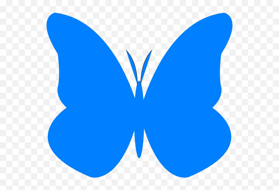 Clipart Butterfly Royal Blue Clipart Butterfly Royal Blue - Butterfly Blue Clip Art Emoji,Blue Butterfly Emoji