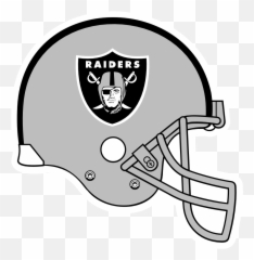 Oakland Raiders Helmet Clipart - Logo Transparent Emoji