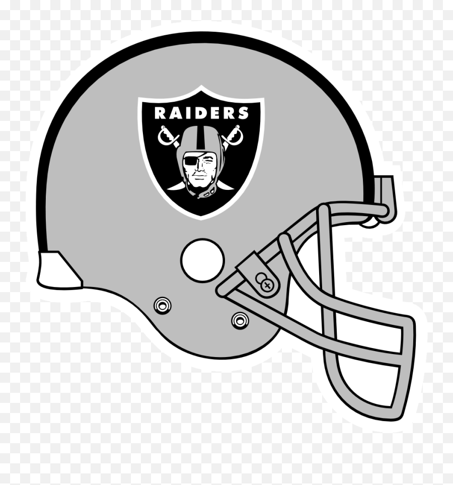 Oakland Raiders Helmet Clipart - Raiders Helmet Logo Transparent Emoji,Oakland Raiders Emoji