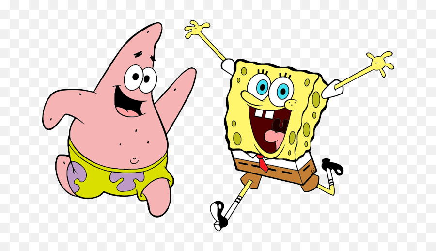 Patrick Clipart Cartoon Spongebob - Sponge Bob Patrick Spongebob Squarepants Emoji,Squidward Emoji