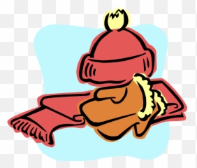 Coats And Gloves Clipart - Hat Mittens Scarf Emoji