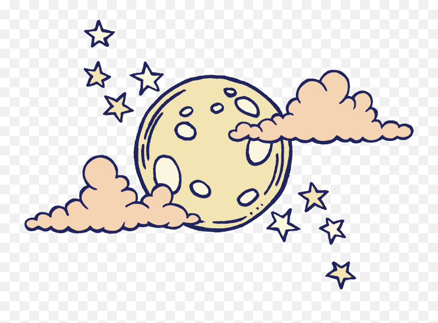 Clipart Moon And Stars Gif - Transparent Cartoon Moon And Stars Emoji,Moon Emoji Android