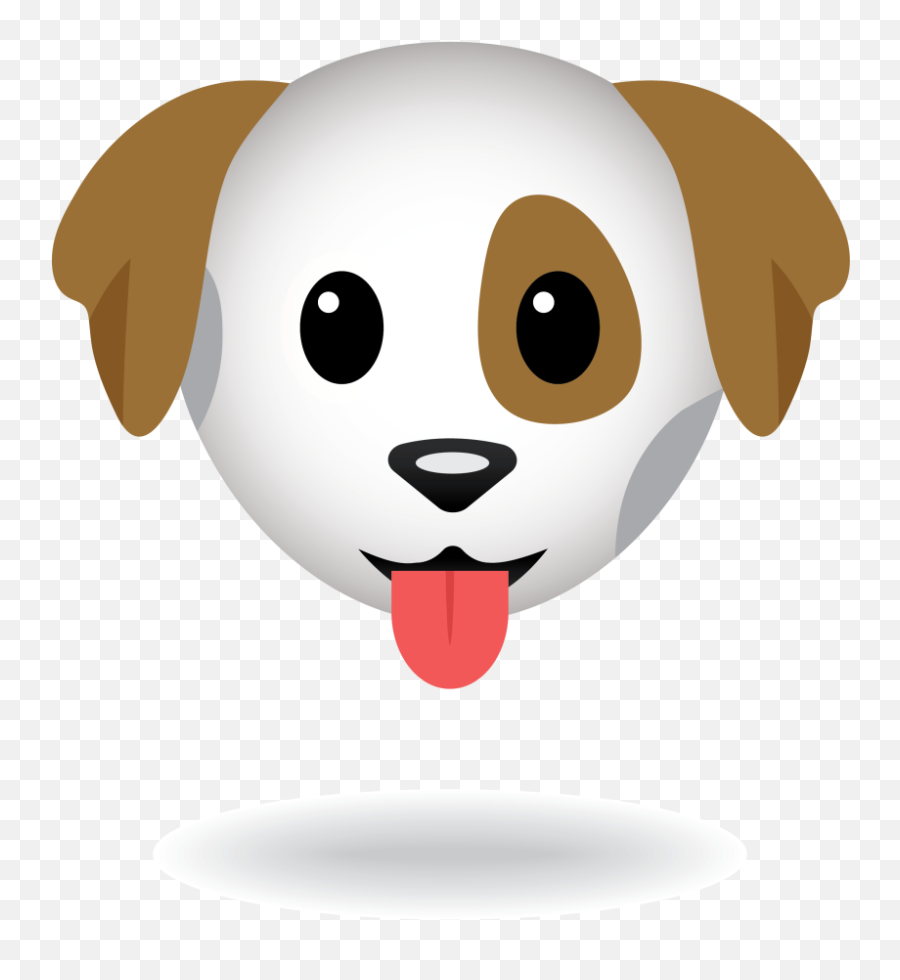 Lifelike Puppy Companion - The Most Adorable Robotic Puppy Cartoon Emoji,Moving Tongue Emoji