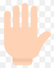Raised Hand Emoji Clipart - Significado Dos Emojis