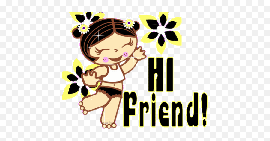 Best Friend Best Friend Emoji Gif - Animated Hi Friend Gif,Friend Emoji