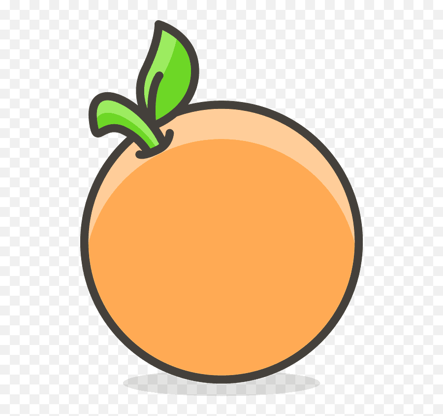 Tangerine Emoji Clipart Free Download Transparent Png - Fresh,Peach Emoji Transparent