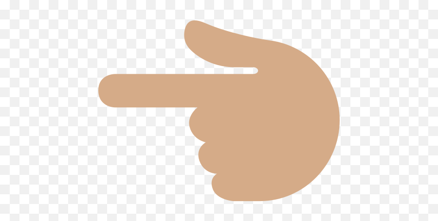 Backhand Index Pointing Left Emoji - White Hand Left Emoji,Finger Point Emoji