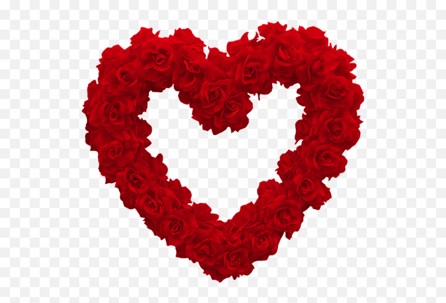 Heart Rose Png Photos - Love Heart Made Out Of Flowers Emoji,Red Rose Emoji
