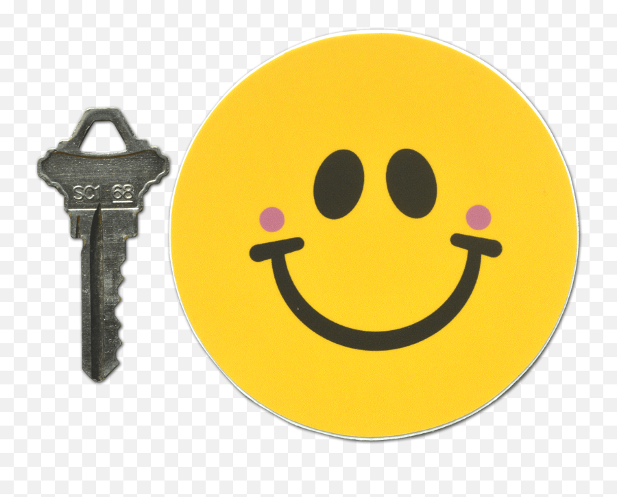 Smiley 3 Sticker Sold By Mo Klos On Storenvy - Happy Emoji,Key Emoticon