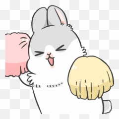 in 2020 Emoji Rabbit Super cute - Rabibit Gif